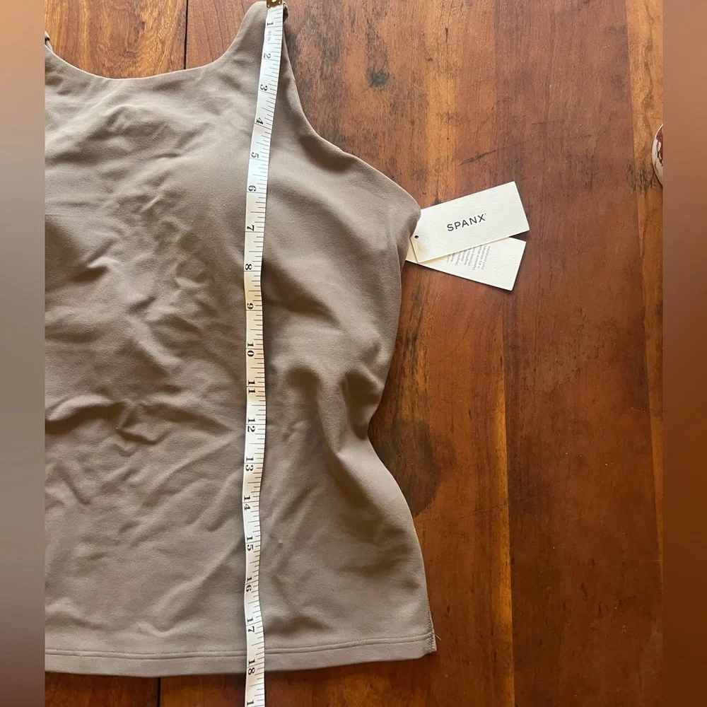 NWT, SPANX—SpanxSmooth OnForm High Neck Shelf Tank Lined Women's Top in Smoke—M - Picture 9 of 12